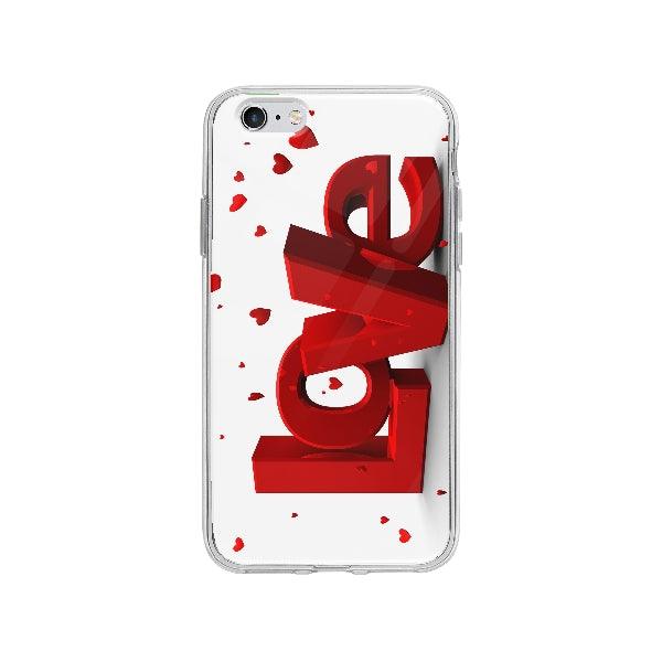 Coque Love 3d pour iPhone 6 Plus - Coque Wiqeo 3d, 5€-10€, Amour, Coeur, iPhone 6 Plus, Love, Lydie T Wiqeo, Déstockeur de Coques Pour iPhone