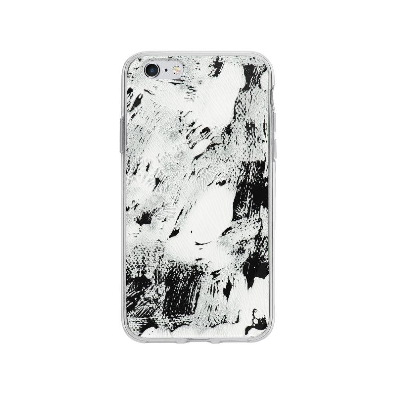 Coque Peinture Blanche Et Noire pour iPhone 6 Plus - Coque Wiqeo 5€-10€, Abstrait, iPhone 6 Plus, Irene S Wiqeo, Déstockeur de Coques Pour iPhone