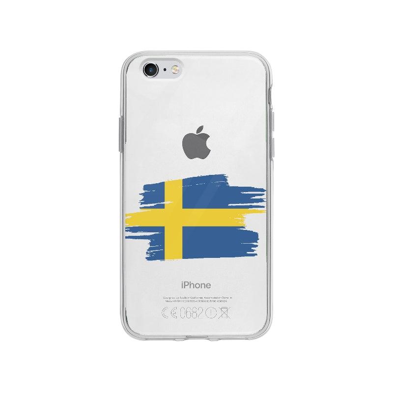 Coque Suède pour iPhone 6 Plus - Coque Wiqeo 5€-10€, Camille H, Drapeau, iPhone 6 Plus, Pays, Suède Wiqeo, Déstockeur de Coques Pour iPhone