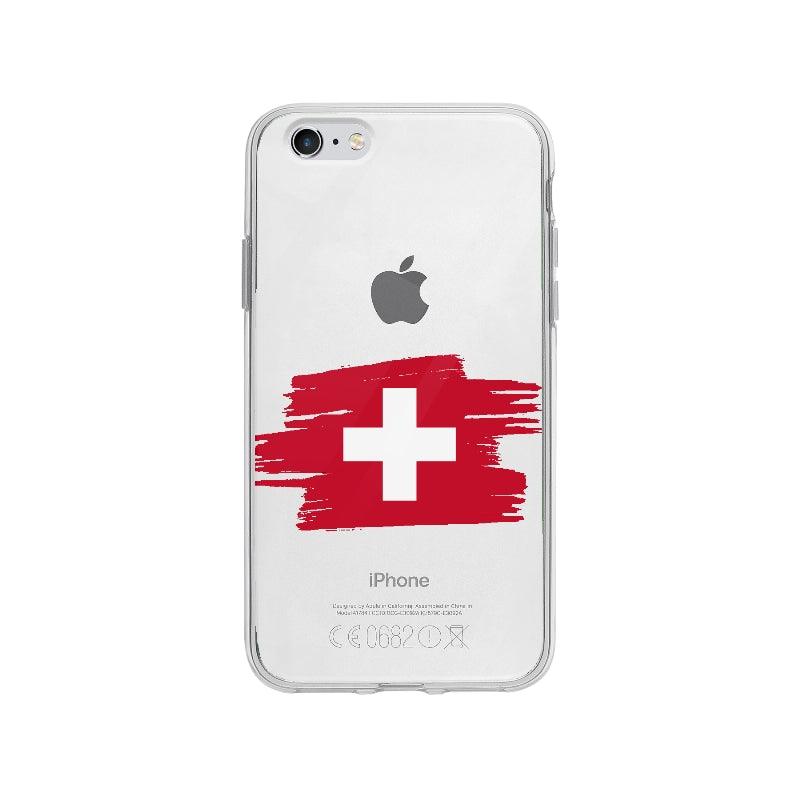 Coque Suisse pour iPhone 6 Plus - Coque Wiqeo 5€-10€, Camille H, Drapeau, iPhone 6 Plus, Pays, Suisse Wiqeo, Déstockeur de Coques Pour iPhone