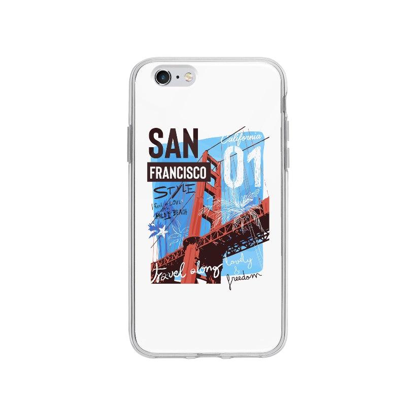 Coque Affiche San Francisco pour iPhone 6 - Coque Wiqeo 5€-10€, Gautier N, Illustration, iPhone 6, Voyage Wiqeo, Déstockeur de Coques Pour iPhone
