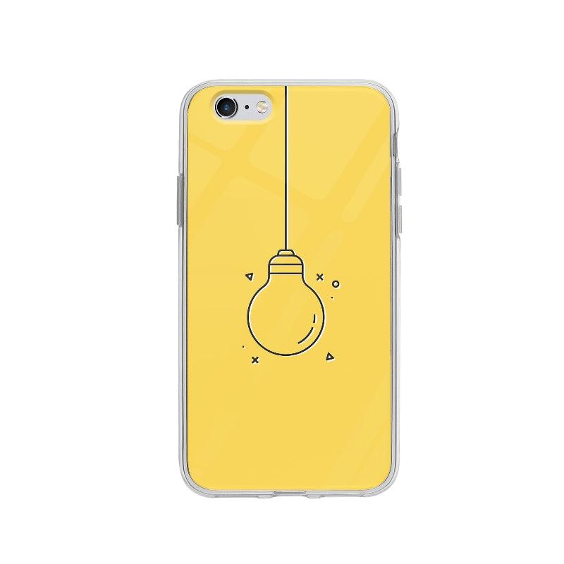 Coque Ampoule Minimaliste pour iPhone 6 - Coque Wiqeo 5€-10€, Damien S, Géométrie, Illustration, iPhone 6 Wiqeo, Déstockeur de Coques Pour iPhone