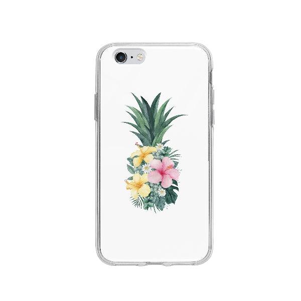 Coque Ananas Tropical pour iPhone 6 - Coque Wiqeo 5€-10€, Fleur, Illustration, iPhone 6, Julie M, Nourriture Wiqeo, Déstockeur de Coques Pour iPhone