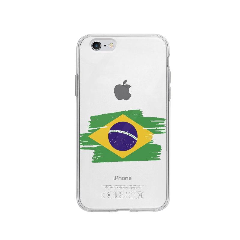 Coque Brésil pour iPhone 6 - Coque Wiqeo 5€-10€, Brésil, Drapeau, Giselle D, iPhone 6, Pays Wiqeo, Déstockeur de Coques Pour iPhone
