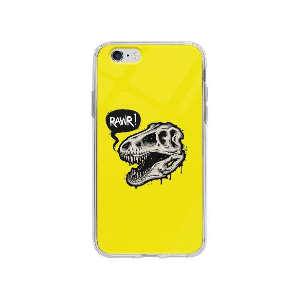 Coque Crâne De Dinosaure pour iPhone 6 - Coque Wiqeo 5€-10€, Animaux, Illustration, iPhone 6, Iris D Wiqeo, Déstockeur de Coques Pour iPhone
