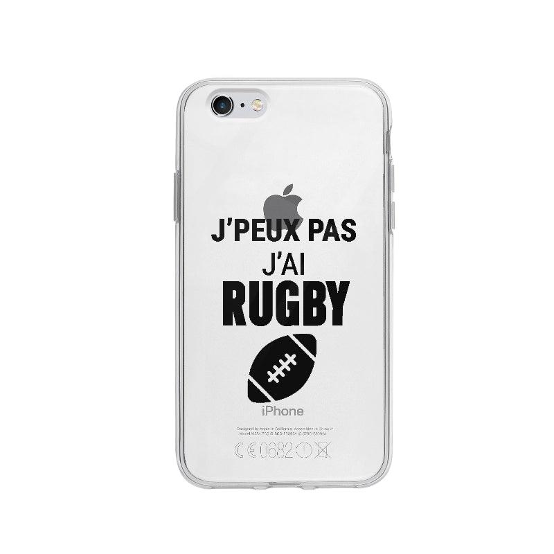 Coque J'peux Pas J'ai Rugby pour iPhone 6 - Coque Wiqeo 5€-10€, Amelie Q, Drôle, Expression, Français, iPhone 6 Wiqeo, Déstockeur de Coques Pour iPhone