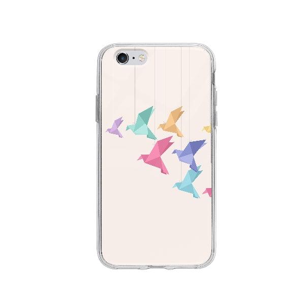 Coque Oiseaux Origami pour iPhone 6 - Coque Wiqeo 5€-10€, Gabriel N, Illustration, iPhone 6 Wiqeo, Déstockeur de Coques Pour iPhone