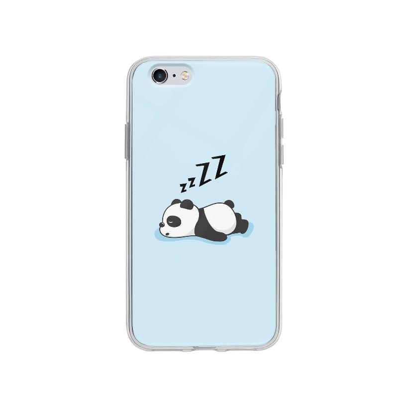 Coque Panda Endormi pour iPhone 6 - Coque Wiqeo 5€-10€, Animaux, Bastien M, Illustration, iPhone 6, Mignon Wiqeo, Déstockeur de Coques Pour iPhone