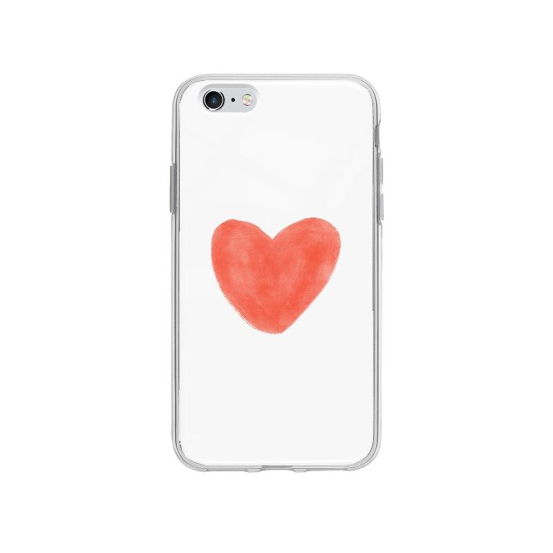 Coque Coeur En Aquarelle pour iPhone 6S Plus - Coque Wiqeo 5€-10€, Coeurs, Illustration, iPhone 6S Plus, Lydie T Wiqeo, Déstockeur de Coques Pour iPhone