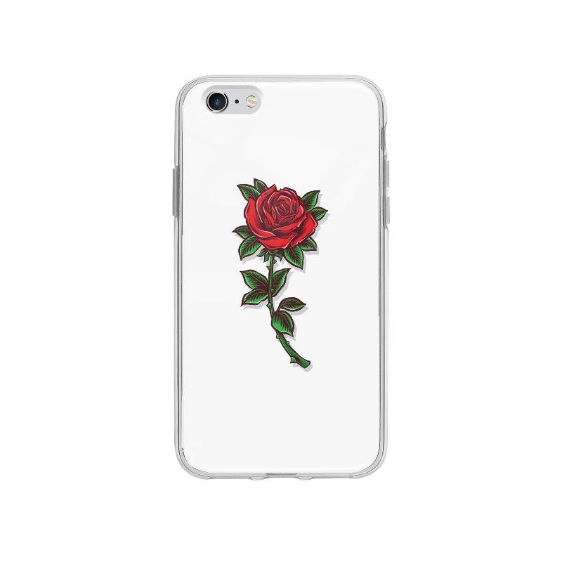 Coque Dessin Rose Vintage pour iPhone 6S Plus - Coque Wiqeo 5€-10€, Fleur, Illustration, iPhone 6S Plus, Judith A, Vintage Wiqeo, Déstockeur de Coques Pour iPhone