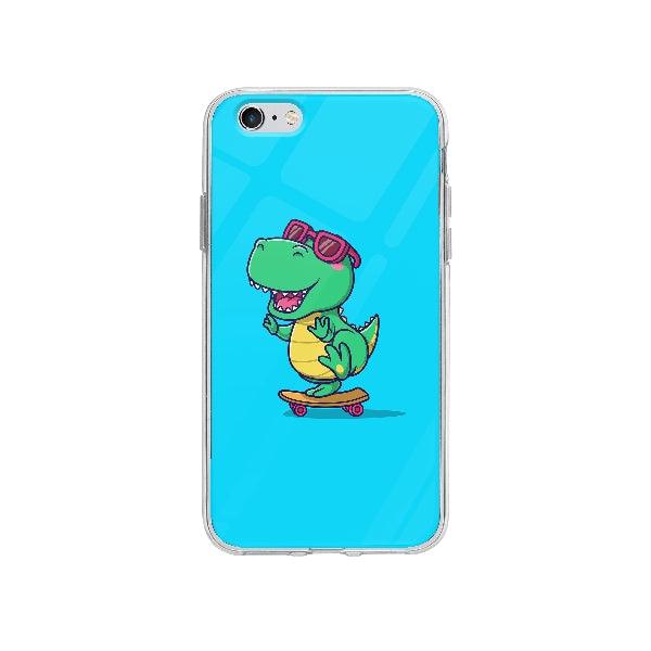 Coque Dinosaure En Skateboard pour iPhone 6S Plus - Coque Wiqeo 5€-10€, Anais G, Animaux, Illustration, iPhone 6S Plus, Mignon Wiqeo, Déstockeur de Coques Pour iPhone