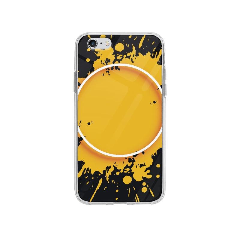 Coque Eclaboussure Orange pour iPhone 6S Plus - Coque Wiqeo 5€-10€, Abstrait, Fabrice M, Géométrie, iPhone 6S Plus Wiqeo, Déstockeur de Coques Pour iPhone