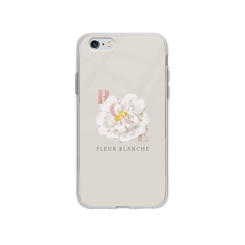 Coque Fleur Blanche pour iPhone 6S Plus - Coque Wiqeo 5€-10€, Delphine A, Fleur, Illustration, iPhone 6S Plus Wiqeo, Déstockeur de Coques Pour iPhone