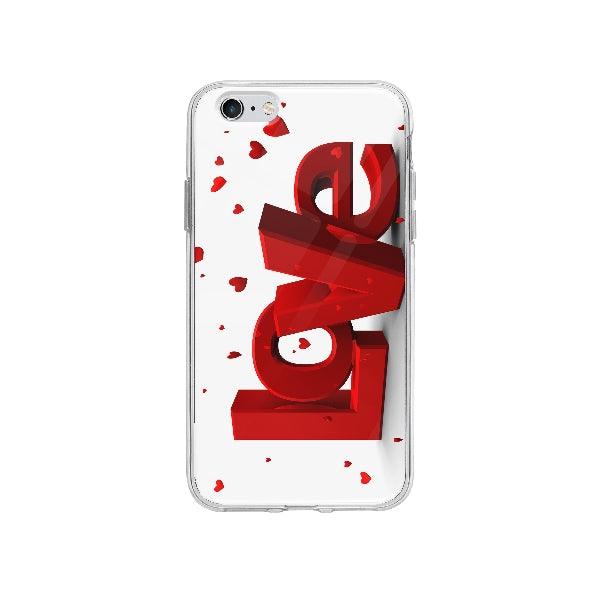 Coque Love 3d pour iPhone 6S Plus - Coque Wiqeo 3d, 5€-10€, Amour, Coeur, iPhone 6S Plus, Love, Lydie T Wiqeo, Déstockeur de Coques Pour iPhone