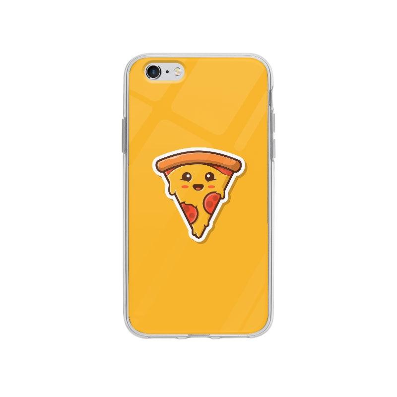 Coque Mascotte Pizza pour iPhone 6S Plus - Coque Wiqeo 5€-10€, Claudine M, Illustration, iPhone 6S Plus, Mignon, Nourriture Wiqeo, Déstockeur de Coques Pour iPhone