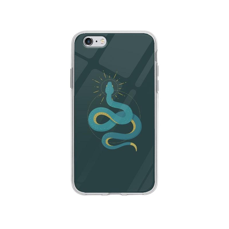 Coque Serpent Bleuâtre pour iPhone 6S Plus - Transparent