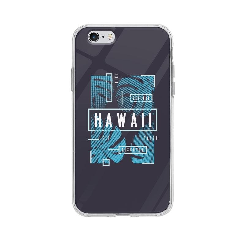 Coque Affiche Hawaii pour iPhone 6S - Coque Wiqeo 5€-10€, Feuilles, iPhone 6S, Nadine P, Texte, Voyage Wiqeo, Déstockeur de Coques Pour iPhone