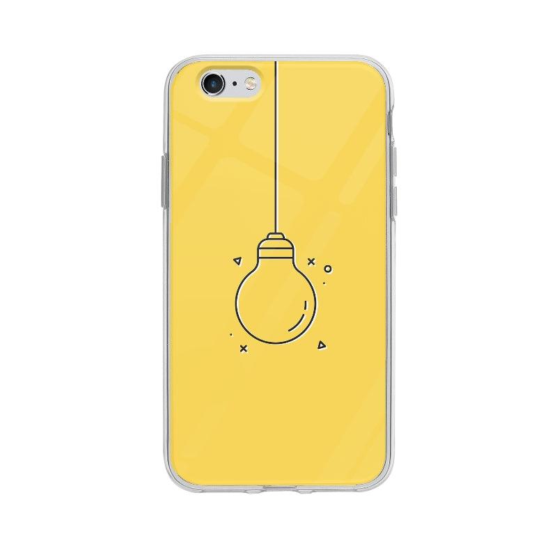Coque Ampoule Minimaliste pour iPhone 6S - Coque Wiqeo 5€-10€, Damien S, Géométrie, Illustration, iPhone 6S Wiqeo, Déstockeur de Coques Pour iPhone