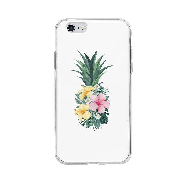 Coque Ananas Tropical pour iPhone 6S - Coque Wiqeo 5€-10€, Fleur, Illustration, iPhone 6S, Julie M, Nourriture Wiqeo, Déstockeur de Coques Pour iPhone