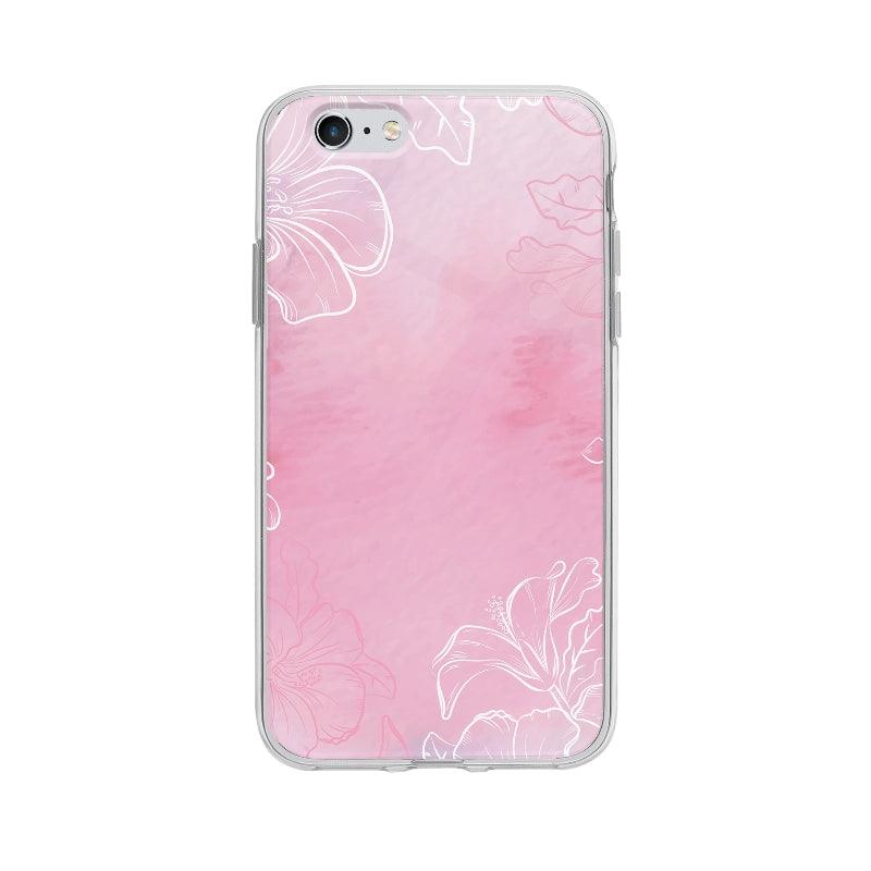 Coque Dessin Aquarelle Fleurs pour iPhone 6S - Coque Wiqeo 5€-10€, Fleur, iPhone 6S, Motif, Oriane G Wiqeo, Déstockeur de Coques Pour iPhone