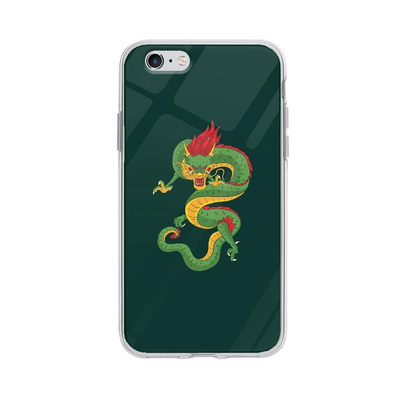 Coque Dragon Vert pour iPhone 6S - Coque Wiqeo 5€-10€, Illustration, iPhone 6S, Julie M Wiqeo, Déstockeur de Coques Pour iPhone