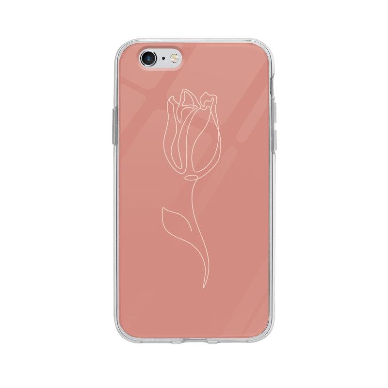Coque Fleur Minimaliste pour iPhone 6S - Coque Wiqeo 5€-10€, Fleur, Gabriel N, Illustration, iPhone 6S Wiqeo, Déstockeur de Coques Pour iPhone