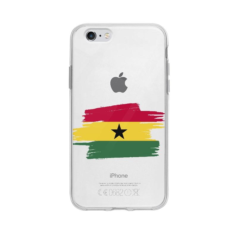 Coque Ghana pour iPhone 6S - Coque Wiqeo 5€-10€, Brice N, Drapeau, Ghana, iPhone 6S, Pays Wiqeo, Déstockeur de Coques Pour iPhone