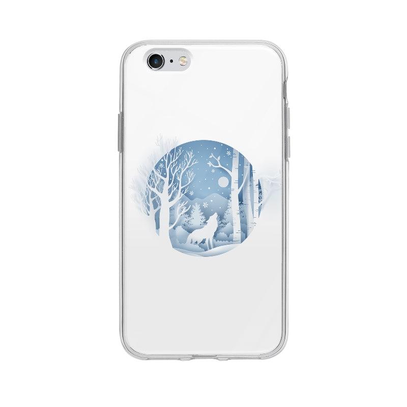 Coque Loup En Forêt pour iPhone 6S - Coque Wiqeo 5€-10€, Animaux, Illustration, iPhone 6S, Oriane G Wiqeo, Déstockeur de Coques Pour iPhone