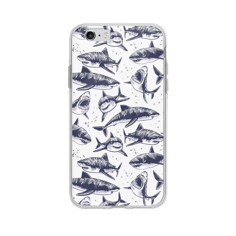 Coque Motif Requins pour iPhone 6S - Coque Wiqeo 5€-10€, Animaux, Clara Z, iPhone 6S, Motif Wiqeo, Déstockeur de Coques Pour iPhone