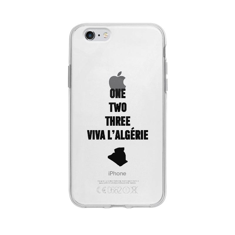 Coque One Two Three Viva L'algérie pour iPhone 6S - Coque Wiqeo 5€-10€, Algérien, Axel L, Expression, Football, Français, iPhone 6S Wiqeo, Déstockeur de Coques Pour iPhone