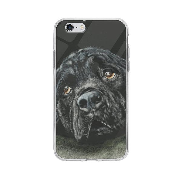 Coque Rottweiler Noir Triste pour iPhone 6S - Coque Wiqeo 5€-10€, Animaux, Brice N, Chien, iPhone 6S, Noir, Rottweiler Wiqeo, Déstockeur de Coques Pour iPhone