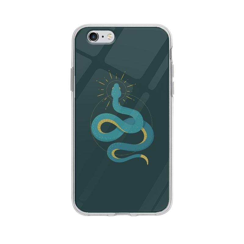 Coque Serpent Bleuâtre pour iPhone 6S - Transparent
