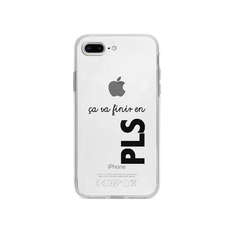 Coque Ca Va Finir En Pls pour iPhone 7 Plus - Coque Wiqeo 10€-15€, Expression, Français, iPhone 7 Plus, Lydie T, Tempérament Wiqeo, Déstockeur de Coques Pour iPhone
