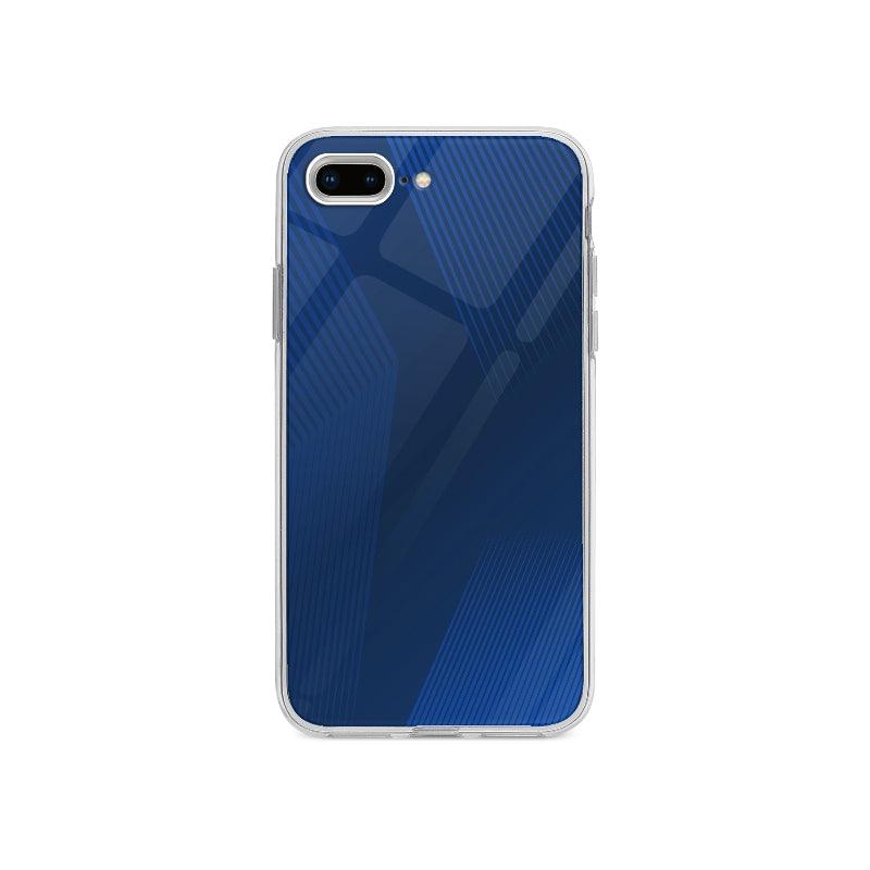 Coque Fond En Bandes Bleues pour iPhone 7 Plus - Coque Wiqeo 10€-15€, Abstrait, Andy J, iPhone 7 Plus, Motif Wiqeo, Déstockeur de Coques Pour iPhone