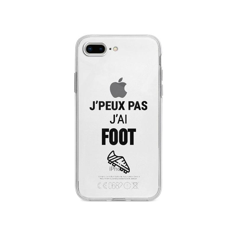 Coque J'peux Pas J'ai Foot pour iPhone 7 Plus - Coque Wiqeo 10€-15€, Drôle, Emmanuel P, Expression, Français, iPhone 7 Plus Wiqeo, Déstockeur de Coques Pour iPhone