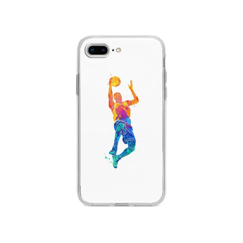 Coque Joueur De Basketball Abstrait pour iPhone 7 Plus - Coque Wiqeo 10€-15€, Abstrait, Chantal W, Illustration, iPhone 7 Plus Wiqeo, Déstockeur de Coques Pour iPhone