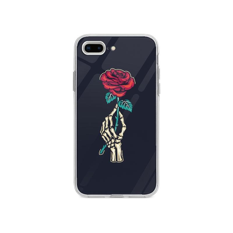 Coque Main Squelette Et Rose pour iPhone 7 Plus - Coque Wiqeo 10€-15€, Damien S, Fleur, Illustration, iPhone 7 Plus, Vintage Wiqeo, Déstockeur de Coques Pour iPhone