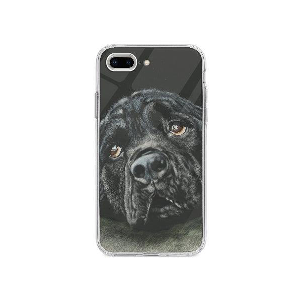 Coque Rottweiler Noir Triste pour iPhone 7 Plus - Coque Wiqeo 10€-15€, Animaux, Brice N, Chien, iPhone 7 Plus, Noir, Rottweiler Wiqeo, Déstockeur de Coques Pour iPhone
