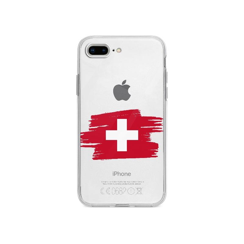 Coque Suisse pour iPhone 7 Plus - Coque Wiqeo 10€-15€, Camille H, Drapeau, iPhone 7 Plus, Pays, Suisse Wiqeo, Déstockeur de Coques Pour iPhone