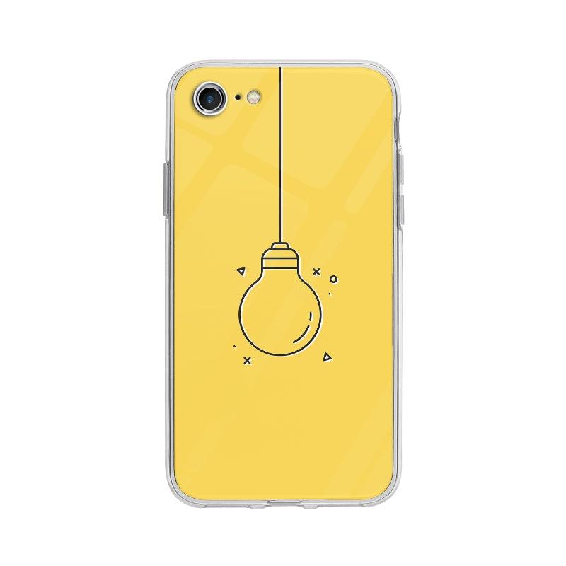Coque Ampoule Minimaliste pour iPhone 7 - Coque Wiqeo 10€-15€, Damien S, Géométrie, Illustration, iPhone 7 Wiqeo, Déstockeur de Coques Pour iPhone