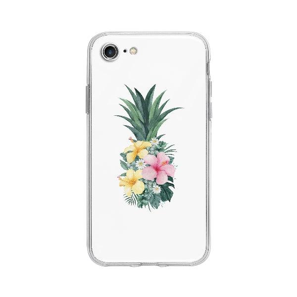 Coque Ananas Tropical pour iPhone 7 - Coque Wiqeo 10€-15€, Fleur, Illustration, iPhone 7, Julie M, Nourriture Wiqeo, Déstockeur de Coques Pour iPhone