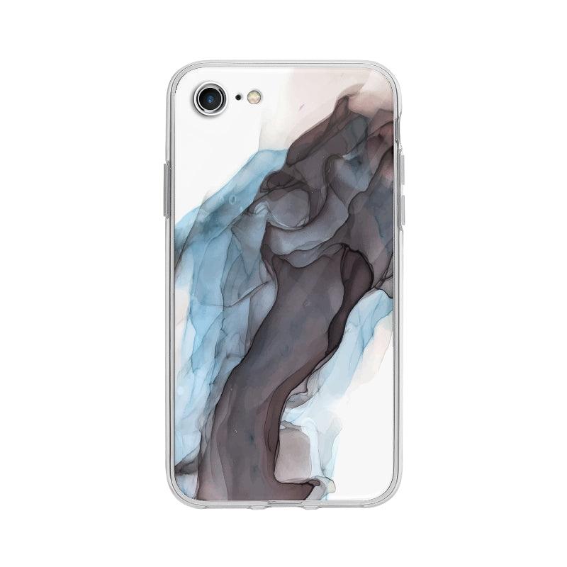 Coque Aquarelle Noire Bleue pour iPhone 7 - Coque Wiqeo 10€-15€, Abstrait, Georges K, iPhone 7 Wiqeo, Déstockeur de Coques Pour iPhone