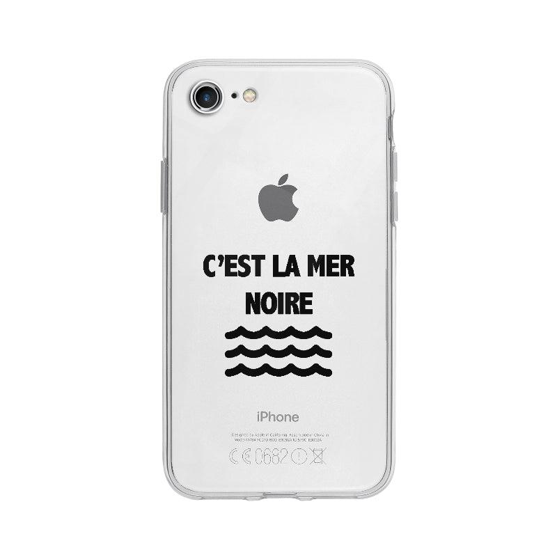 Coque C'est La Mer Noire pour iPhone 7 - Coque Wiqeo 10€-15€, Drôle, Expression, Français, iPhone 7, Iris D, Jeu, Mots Wiqeo, Déstockeur de Coques Pour iPhone