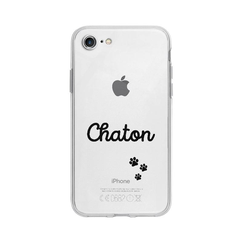 Coque Chaton pour iPhone 7 - Coque Wiqeo 10€-15€, Expression, Français, Gautier N, iPhone 7, Mignon Wiqeo, Déstockeur de Coques Pour iPhone
