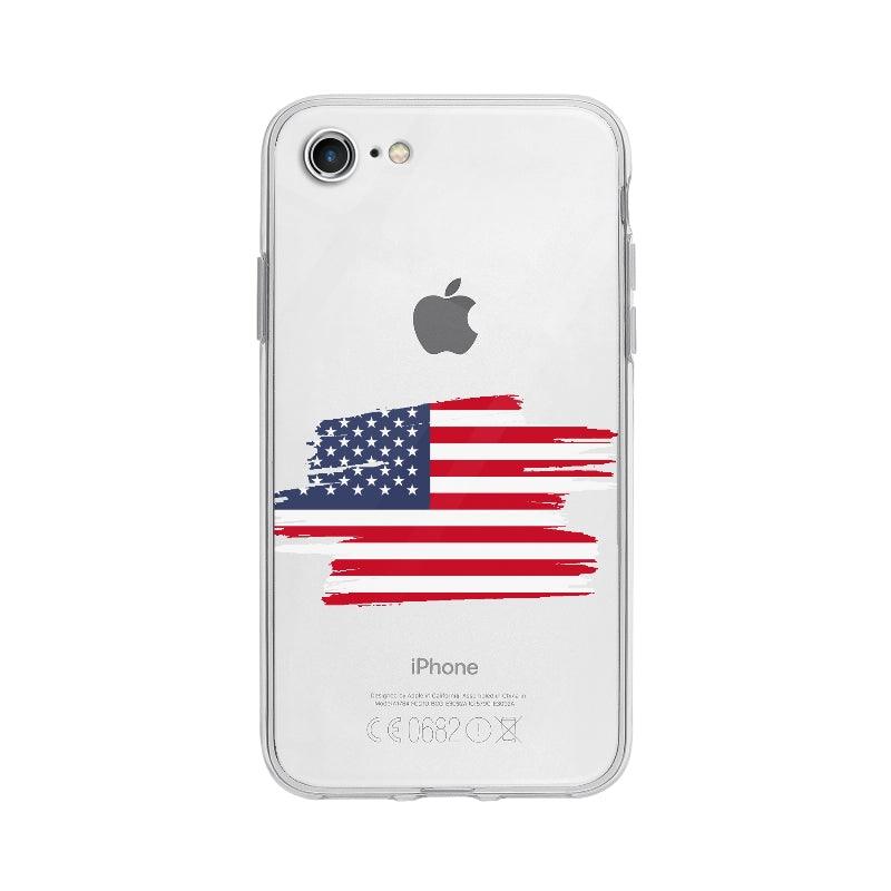 Coque Etats Unis pour iPhone 7 - Coque Wiqeo 10€-15€, Drapeau, Etats, iPhone 7, Laure R, Pays, Unis Wiqeo, Déstockeur de Coques Pour iPhone