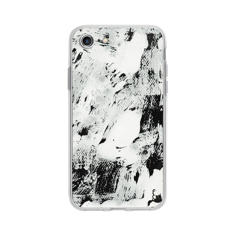 Coque Peinture Blanche Et Noire pour iPhone 7 - Coque Wiqeo 10€-15€, Abstrait, iPhone 7, Irene S Wiqeo, Déstockeur de Coques Pour iPhone