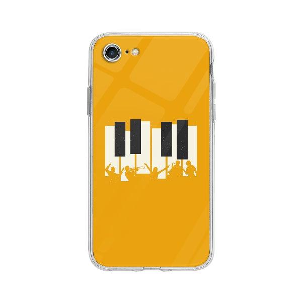Coque Piano Jazz pour iPhone 7 - Coque Wiqeo 10€-15€, Claudine M, Illustration, iPhone 7 Wiqeo, Déstockeur de Coques Pour iPhone