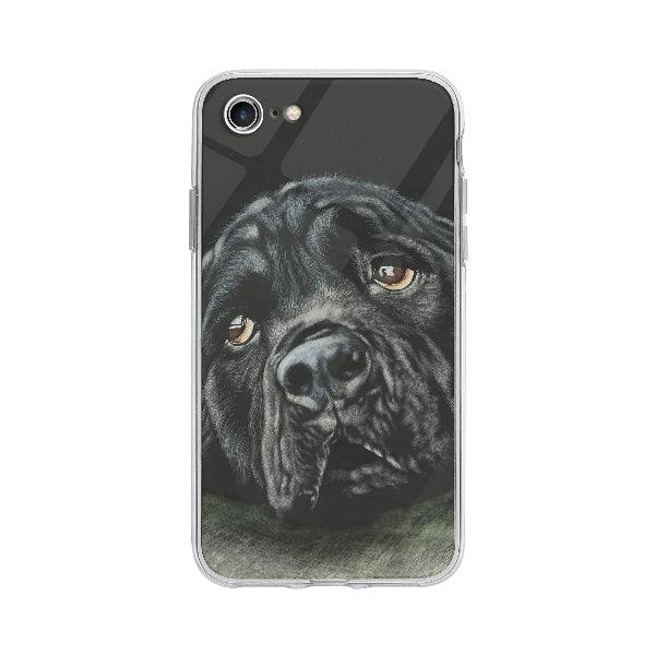 Coque Rottweiler Noir Triste pour iPhone 7 - Coque Wiqeo 10€-15€, Animaux, Brice N, Chien, iPhone 7, Noir, Rottweiler Wiqeo, Déstockeur de Coques Pour iPhone