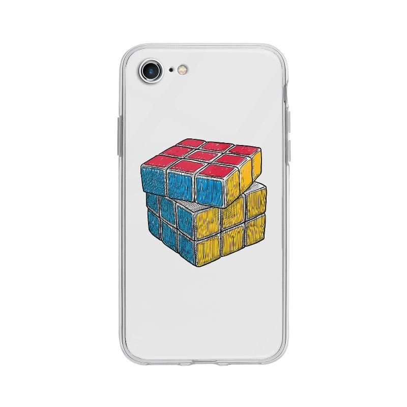 Coque Rubik's Cube pour iPhone 7 - Coque Wiqeo 10€-15€, Illustration, iPhone 7, Lydie T Wiqeo, Déstockeur de Coques Pour iPhone