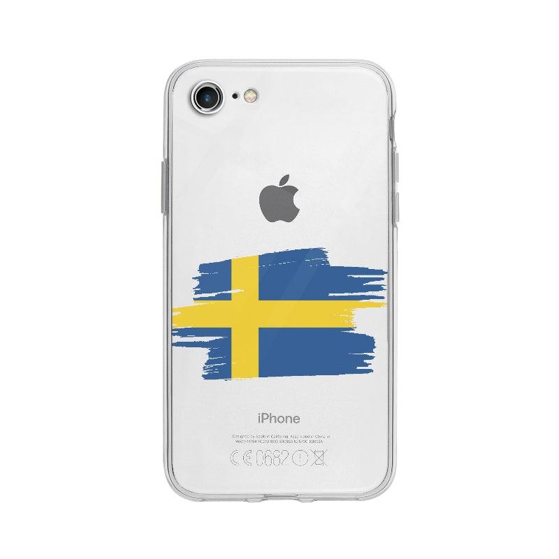 Coque Suède pour iPhone 7 - Coque Wiqeo 10€-15€, Camille H, Drapeau, iPhone 7, Pays, Suède Wiqeo, Déstockeur de Coques Pour iPhone